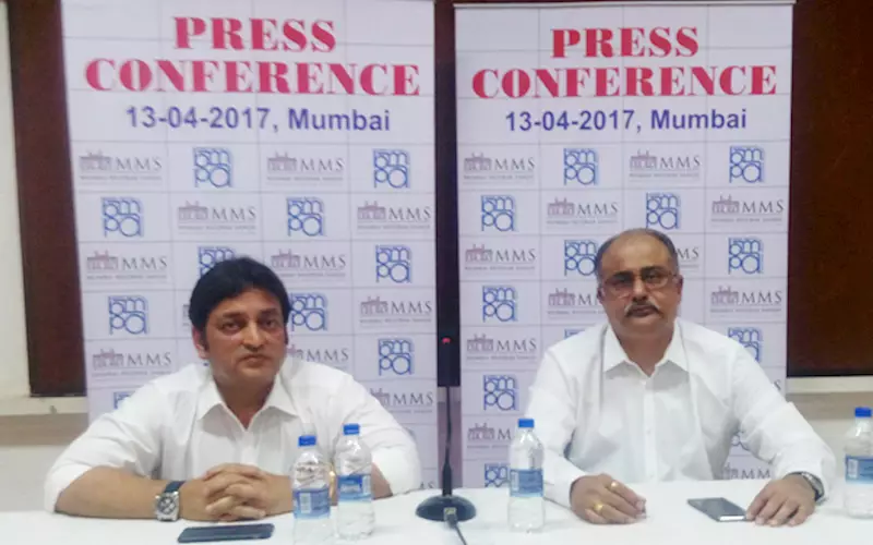 (l) Mehul Desai, president of BMPA with Tushar Dhote, president of MMS