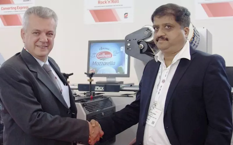 (r-l) Ashish Shah, director, Insight with Marco Calcagni, sales and marketing director, Omet