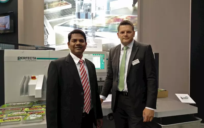 Neugartner (r) and Kaviraj Sonawane of Indo Polygraph Machinery, the an Indian representative