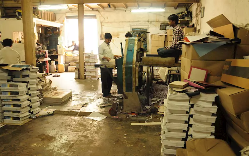 The facility at Imtiyaz Book Binding Works: once more than 30 craftsmen worked here