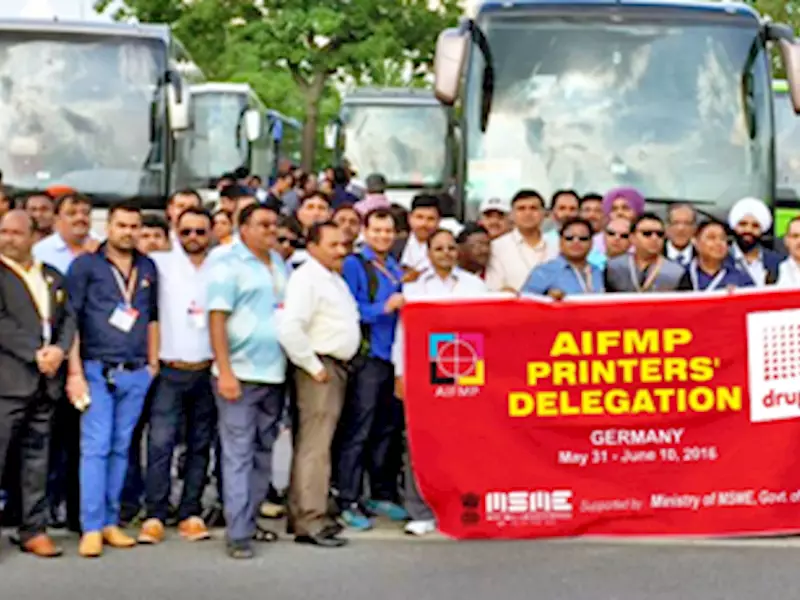 AIFMP receives Rs 5,00,000 reimbursement for Drupa delegates