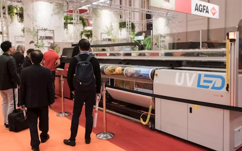 The company was presented a selection of its UV inkjet printers with LED curing at the event