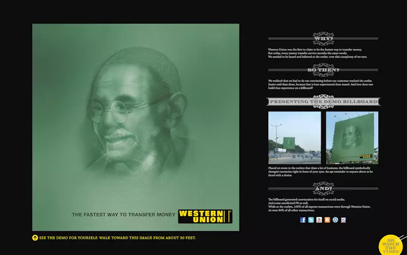The Franklin Gandhi entry by McCann Worldgroup India