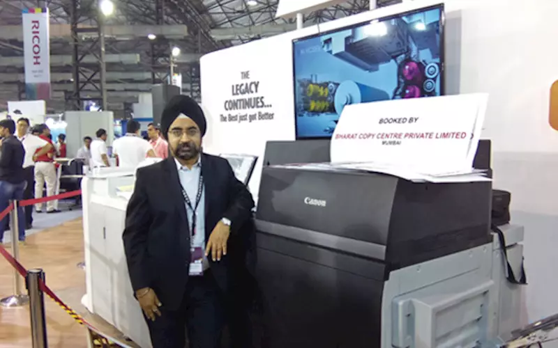 Gurjit Singh Dhingra at Pamex 2015 launch of Canon Imagepress C10000 VP