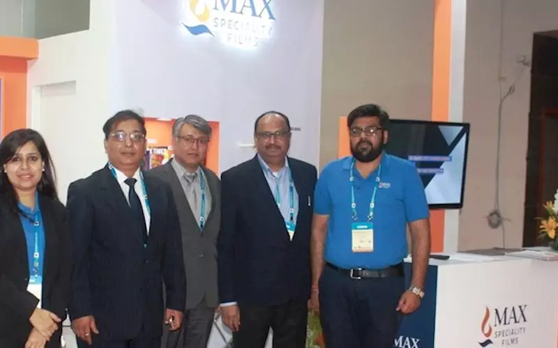 Max Speciality Films had launched its BOPP, PET and nylon-based graphic lamination films at PrintPack 2017. The highlight of the Max stall was the all-new high grade Embossed range with unique textures like sand, leather, linen and alu-brush