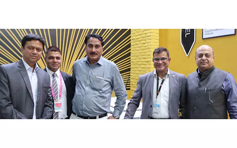 (r) Munish Katyal of Anupama Printing Solutions, Noida; Vidhu Gautam, director for APAC region for Kodak; Shiv Mohan of Anupama; Ajeet Parekh of Monotech and a representative of Kodak India discussed plans of strengthening Anupama’s offset and flexo plate business