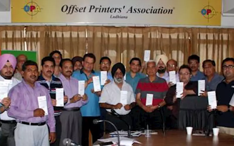 Directory of OPA delegation to China Print 2013 released by Parveen Aggarwal, president, OPA