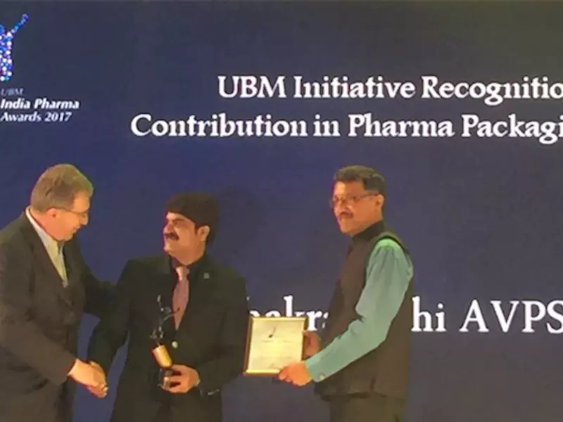 Chakravarthi AVPS honoured at India Pharma awards
