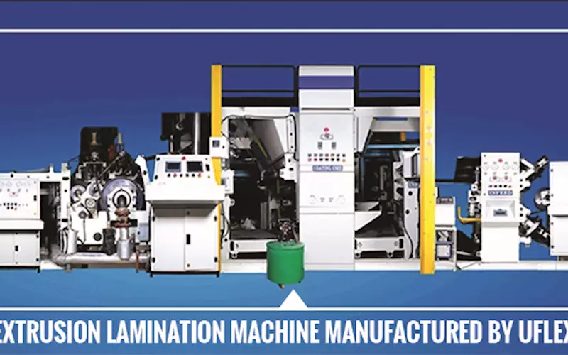 The extrusion lamination machine manufactured by Uflex