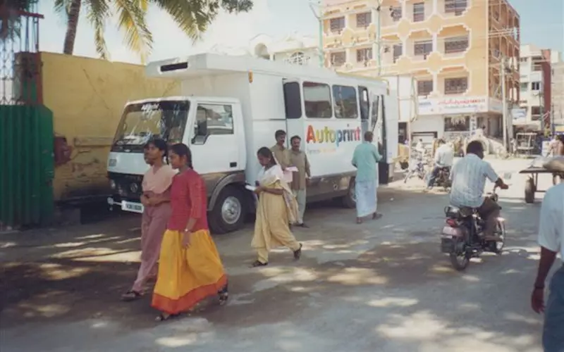 Demo van concept by Autoprint is a first ever initiative by any manufacturer. This was conceptualised in February 2000