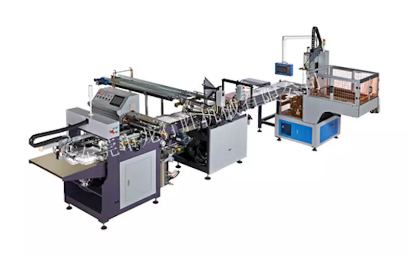 The LS-430B automatic rigid box making line from Longxingsheng Machinery