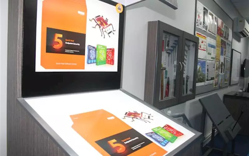 The Autoprint demo centre in Coimbatore where a single skilled operates the Dion 450
