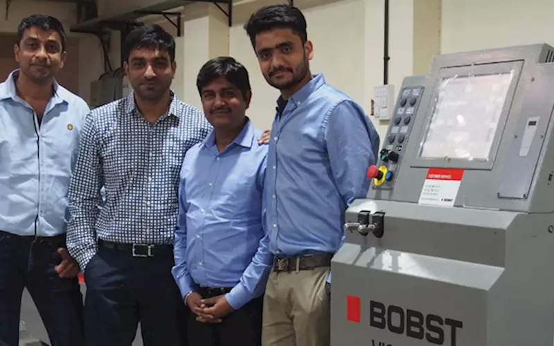 Vadodara-based Concord Printing (Pravin Printing) has installed an RMGT 920 six-colour plus coater press with six-cassette AMS P3 UV curing system and Bobst Visionfold 110 folder-gluer recently, as part of a long-term investment strategy