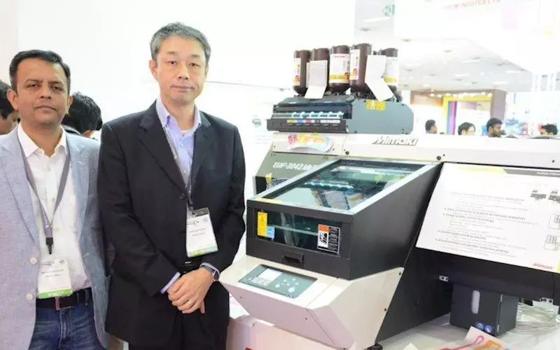 At the event, Mimaki displayed total five printers