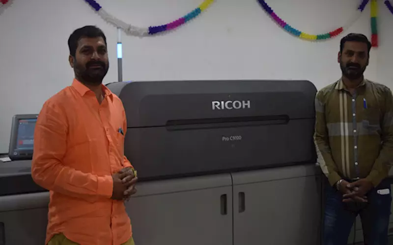 Chennai-based Vprintz, a commercial print firm has opted for a Ricoh Pro C 9100 to further strengthen its shopfloor. Established in 2010, Vprintz is helmed by brothers S Thulasiraman and S Dinakaran