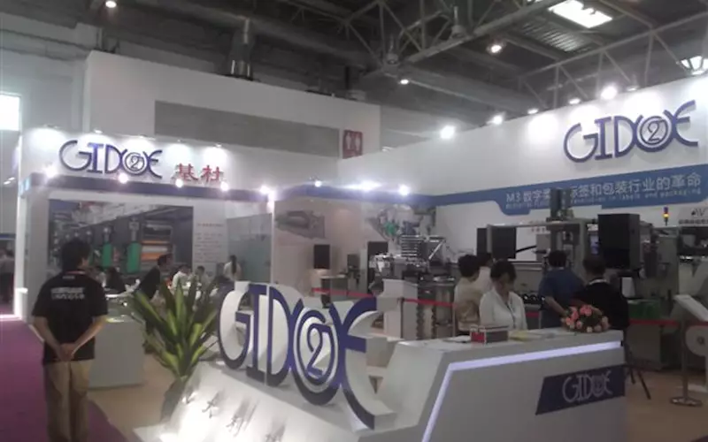 Nuova Gidue launched its new M3 digital flexo press at the show. According to the company, digital flexo technology assures a digital set-up waste of less than 10 metres on an eight-colour job and digitally predictable costs/profits