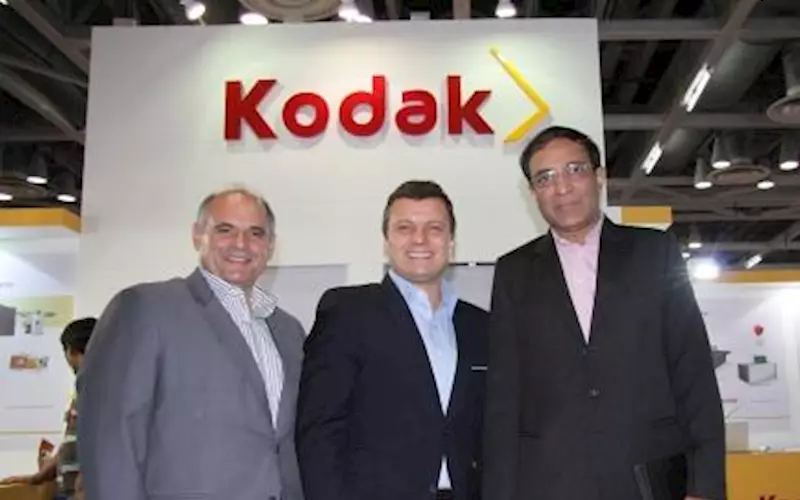 The three musketeers at Kodak: (l-r) Oscar Planas, Lois Lebegue and Bhalchandra Nikumb