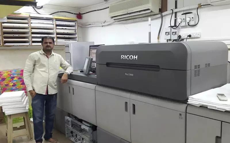 Arjun Dangar of Aakarsh Print-O-Graph with the Ricoh Pro c7100x
