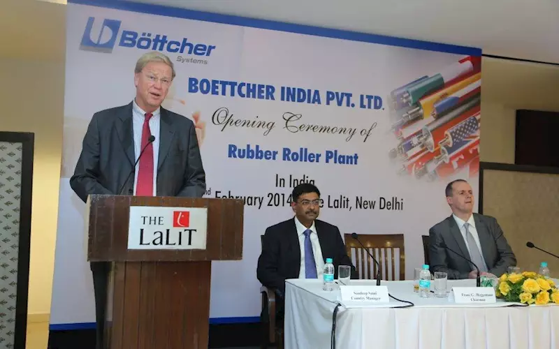 Boettcher's first rubber roller manufacturing plant in India