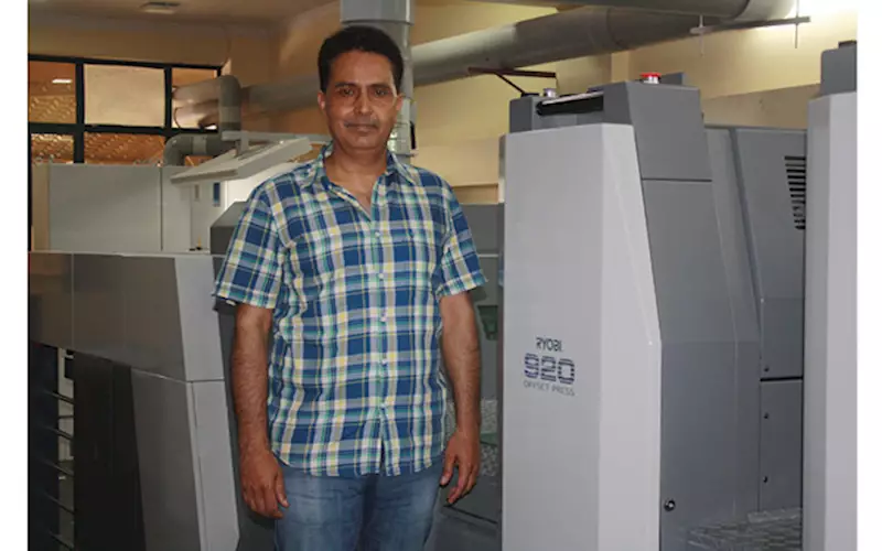 A 20-year old pearl with 17 print units and 60 sets at 200 dpi, daily: Ashwani Thapar joined the industry as a helper in 1981, before starting out on his own in 1998 with Pearl Printers. Thapar explained why it is important to take risks to grow