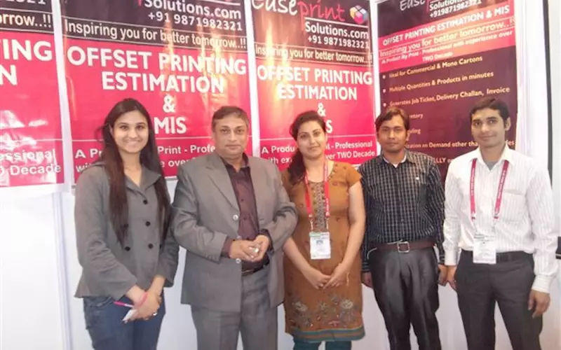 Easeprint showcases offset printing estimation and management information solutions at PrintPack India 2013