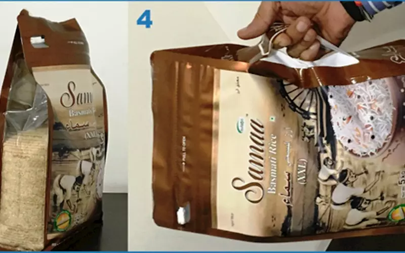 Uflex designed the bag for Samaa Basmati Rice