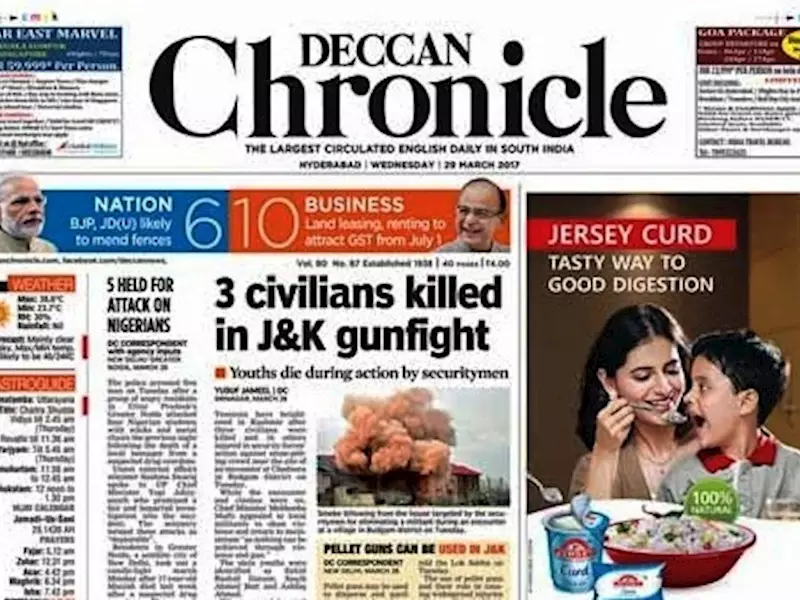ED attaches Rs 263 cr assets of Deccan Chronicle group