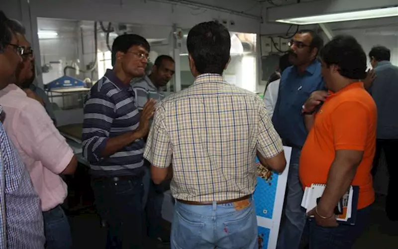 Shah explains how the Roland 700 press is capable of printing on non-paper substrate