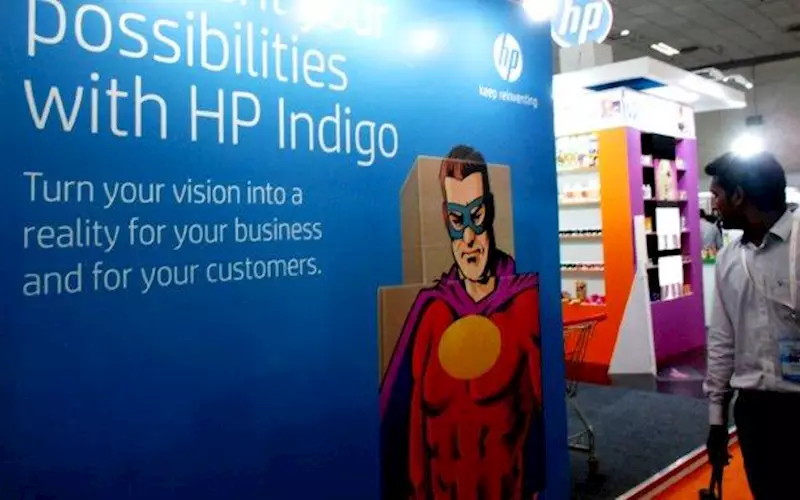 HP was by far the biggest brand visible at the show, where the company displayed packaging applications printed using HP Indigo industrial presses
