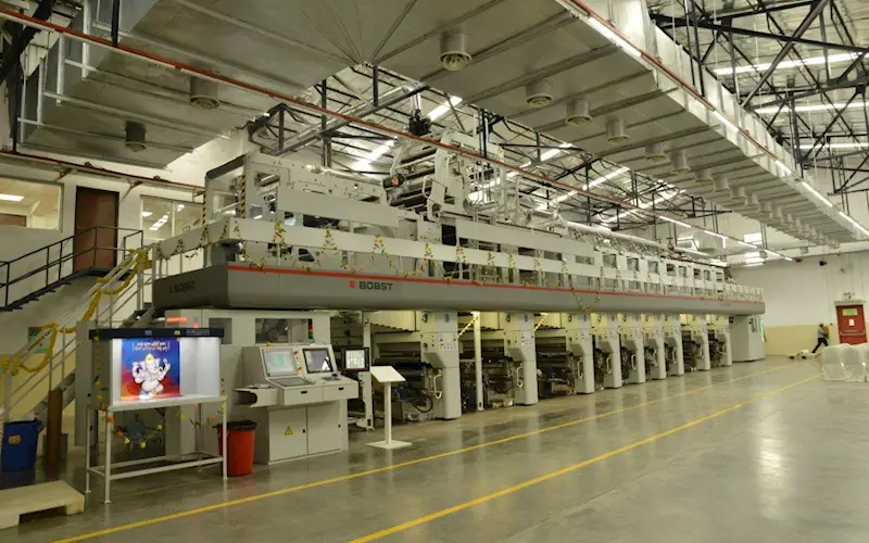 Bobst Rotomec rotogravure printing machine at TCPL's Dapada plant