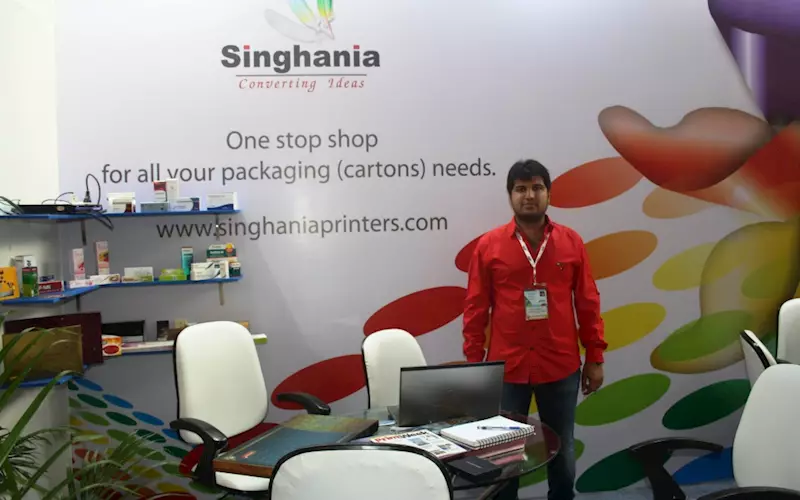 Exhibiting for the third time at PackPlus South, Singhania Offset, one of the marquee names from Hyderabad's print packaging industry, announced its focus on e-flute mono cartons. Rajan Singhania of Singhania Offset is bullish about the rigid box market. Rajan Singhania: &#8220;We have bagged a contract for Chennai-based print buyer to cater 20-lakh rigid boxes per month which will grow to two lakh rigid boxes per month"