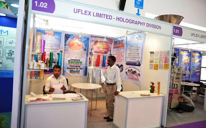 Uflex's Holography Division spread the message of anti-counterfeiting through wide range of holographic products and applications. The products on display include security hologram, unigrams, holographic films, hot stamping foil etc