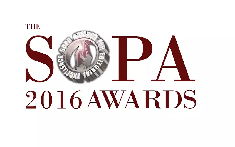 Entries can be submitted until 4 pm 25 February 2016 at www.sopawards.com