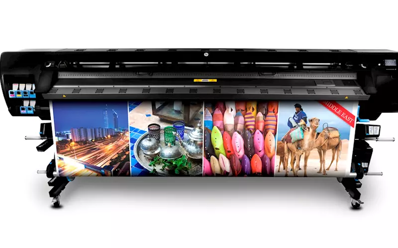 The 2.64m (104in) HP Designjet L28500 which will be showcased at Fespa Digital