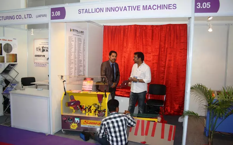 The Mumbai-based manufacturer Stallion Innovative Machines showcased Samrat digital cutting and gluing system for the corrugation industry with live demonstrations. Alhad Gandre of Stallion Innovative Machines, said, &#8220;We have an installation base of 150 machines in various sectors&#8221;