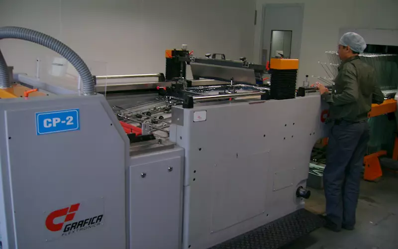 Grafica Cylinder Press at the PRS Permacel facility