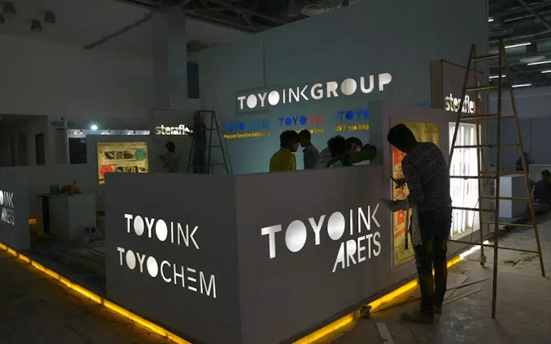 Toyo Ink Group’s (J-7) stand is unique. Its back-lit design concept has been designed by Team Toyo in-house. At the stand it will showcase the Steraflex range of flexo inks