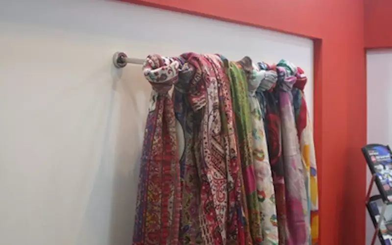 A display of stoles printed using Mimaki kit