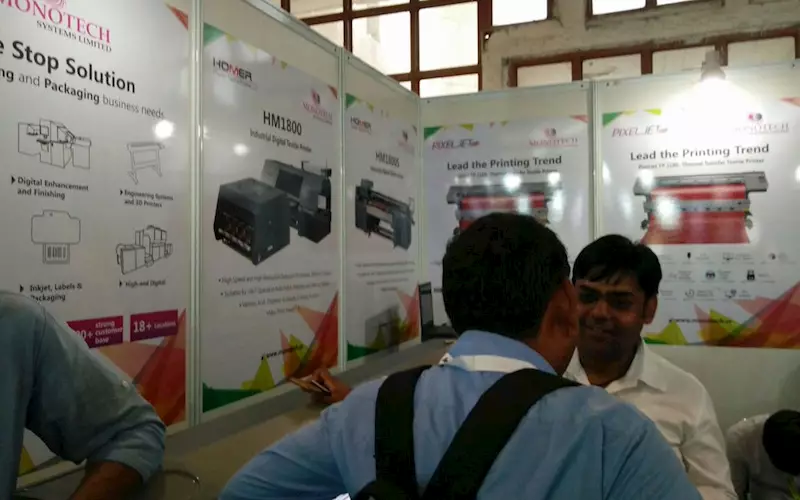 Monotech displayed its industrial digital textile printers at the show