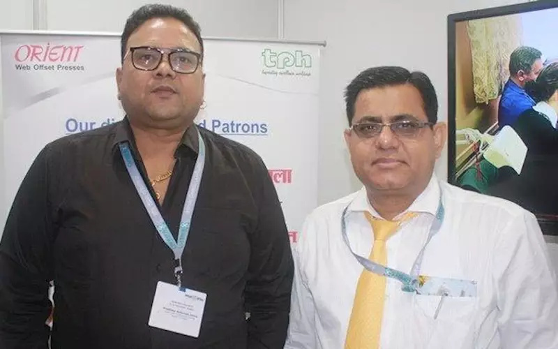 (from left) Pradeep Unny of Amar Ujala and Pawan Tyagi of TPH. Amar Ujala has been a loyal customer of TPH for ages