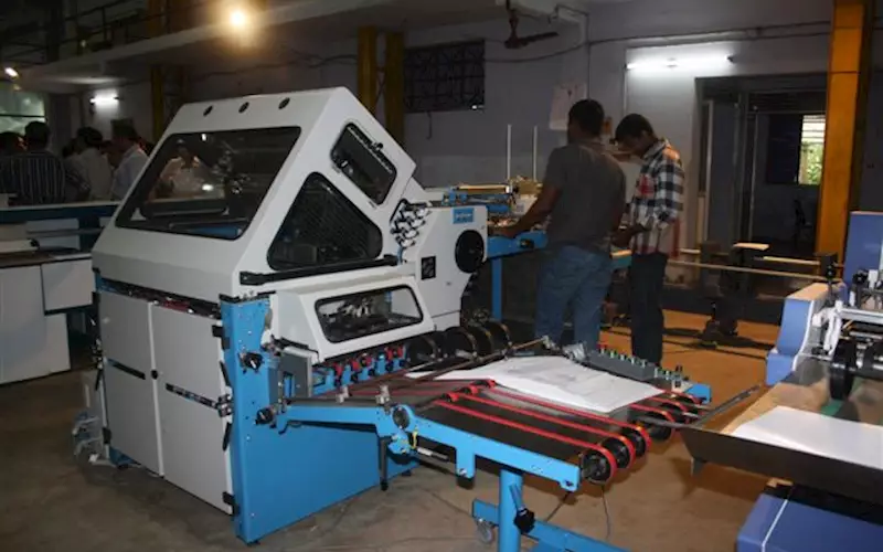 The folding machine from Welbound's technology partner GUK was showcased at the open house