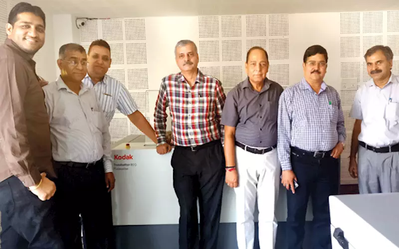 Jammu-based Jai Print Tower have equipped their unit with Kodak CTP Trendsetter 800. The Trendsetter, one of the popular CTP system from Kodak can expose plates to a resolution of 2400x1200 dpi and has a throughput of 42 pph with its auto-loader feature