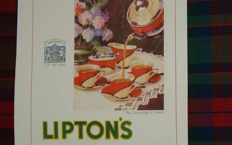 The early Lipton tea campaign