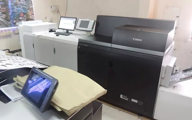 Thiruvananthapuram-based digital printing company, Digital House, has added a Canon ImagePress C10000VP to its portfolio in July. Since the installation, the company has already printed more than three lakh sheets