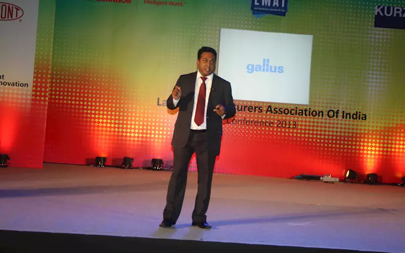 Samir Patkar, managing director of Gallus India emphasising on label production, workflow, optimising productivity and standardisation