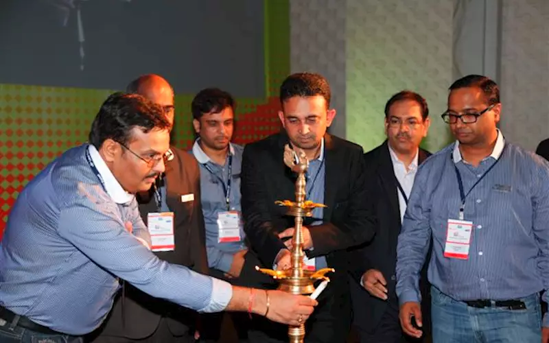 The LMAI committee start the conference by lighting the diya on day one