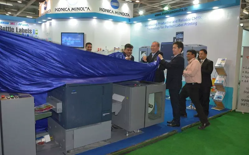 Konica Minolta launches Bizhub Press C71cf at Labelexpo India 2016