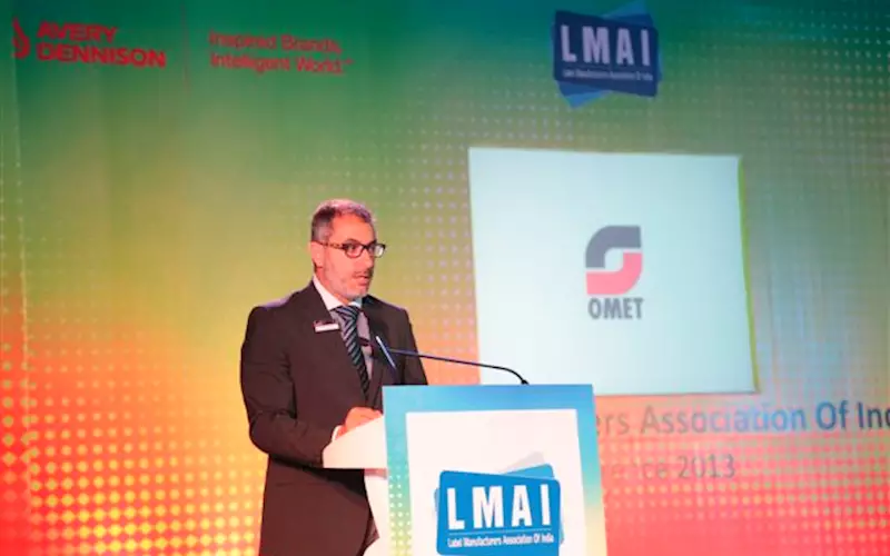 Paolo Grasso, area sales manager of Omet spoke about the innovations in label printing in India. He said, "India is one of the largest print markets in the world and has wider scope to grow in the label segment"