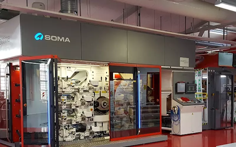 The highlight of the centre is the new Soma Optima 850 eight-colour CI printing press