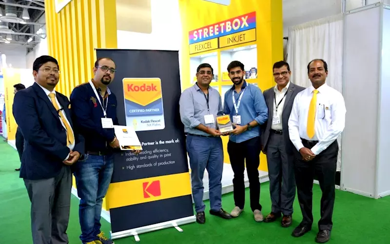 Rajeev Chhatwal, director, Kwality (fourth from right) at the Kodak stand